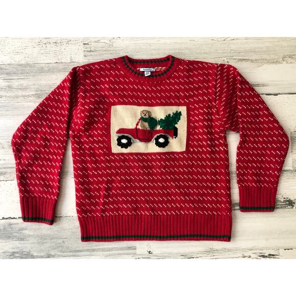 Vintage Hartstrings Christmas Sweater Unisex 8/10 EUC - Picture 1 of 2